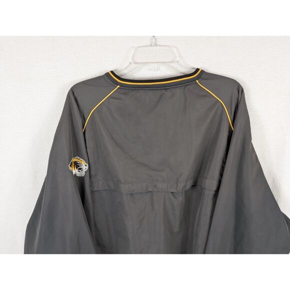 Mizzou Tigers Campus Heritage Vented Pullover Jacket Black Men's Size 2XL/XXL - Picture 14 of 15